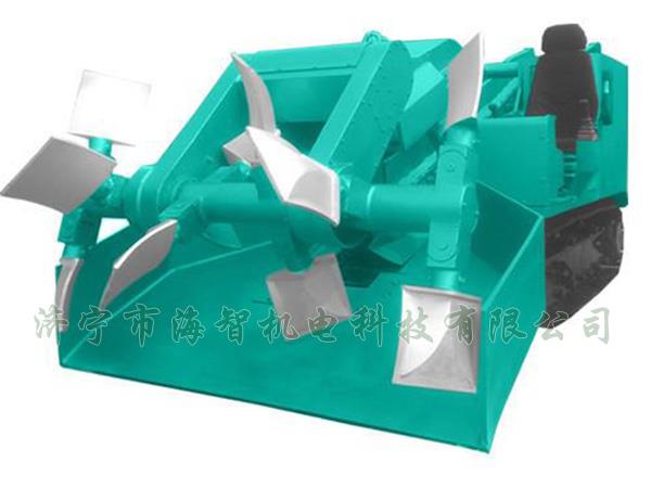 為了提高裝載效率，在取料方面通過(guò)滾耙式旋轉(zhuǎn)連續(xù)取料的方式